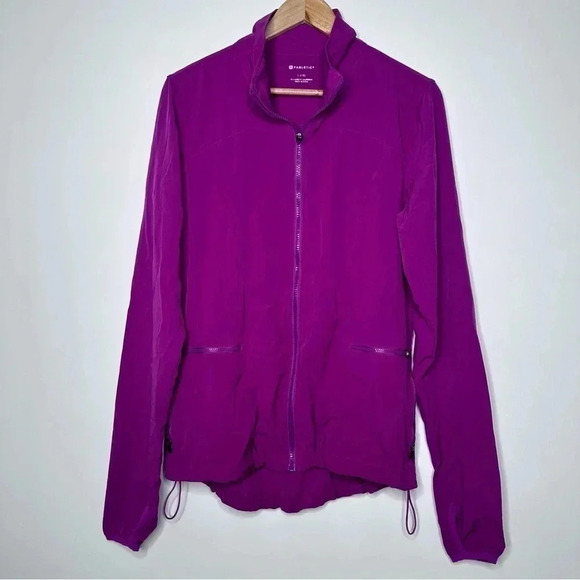 Fabletics Mulberry Ninety Six Windbreaker Size Large - Picture 2 of 9